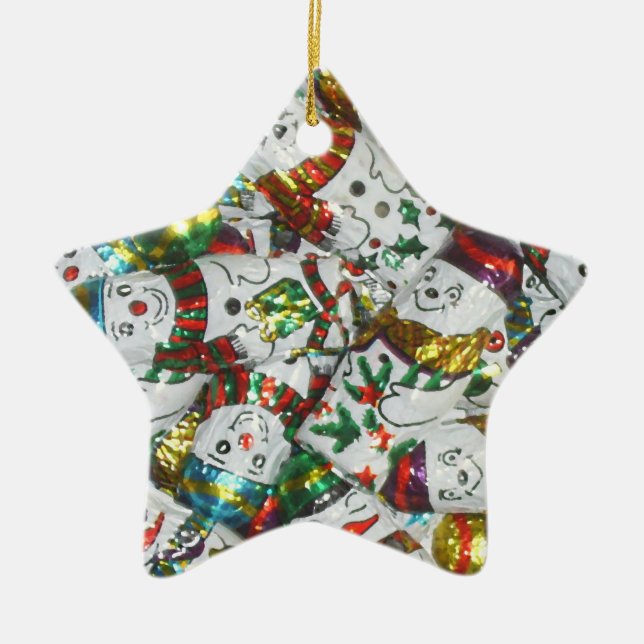 Sweet Snowmen ornament star (Front)