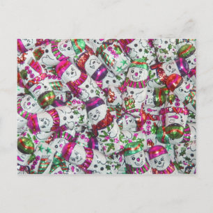 Sweet Snowmen postcard horizontal