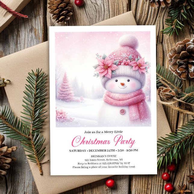 Sweet Snowy Forest Kids Printable Christmas Invite (Sweet Snowy Forest Kids Printable Christmas Invitation

)
