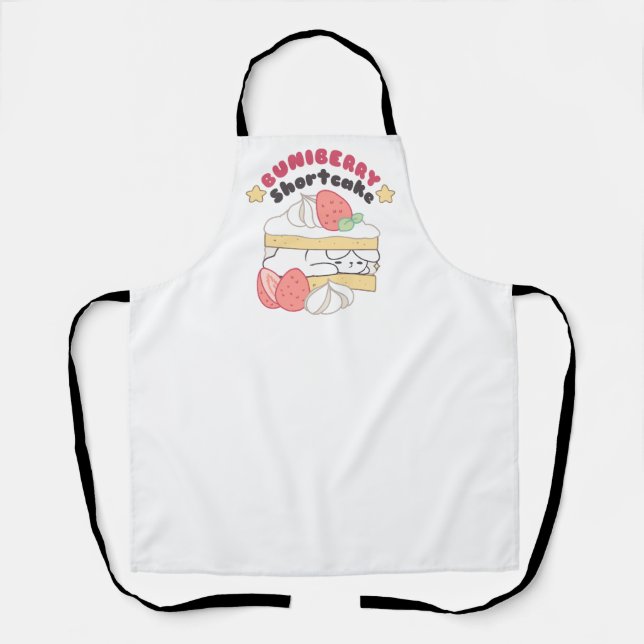 Sweet Snuggles: Buniberry Shortcake Delight Apron (Front)