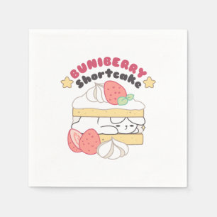 Sweet Snuggles: Buniberry Shortcake Delight Napkin