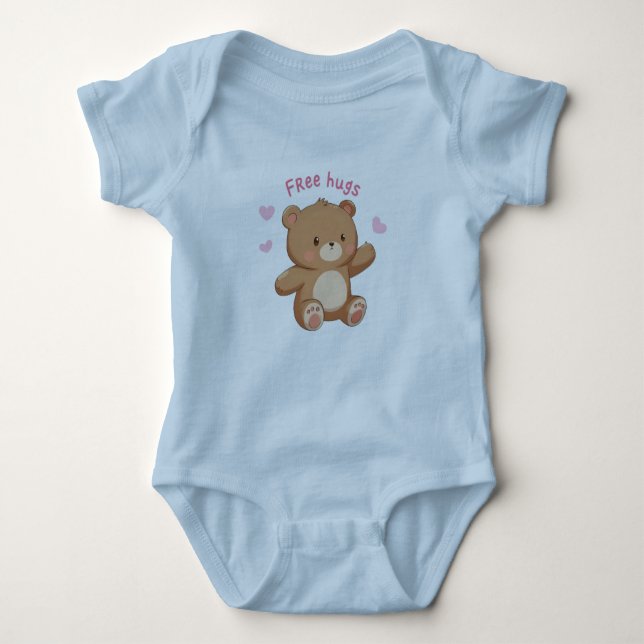 Sweet Snuggles Teddy Bear Bodysuit (Front)
