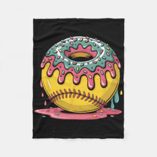Sweet Softll Drip Donut Dessert Sports Player Fan  Fleece Blanket