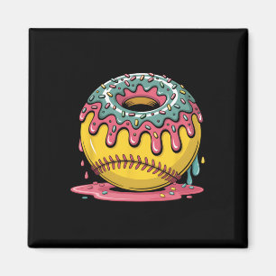 Sweet Softll Drip Donut Dessert Sports Player Fan  Magnet