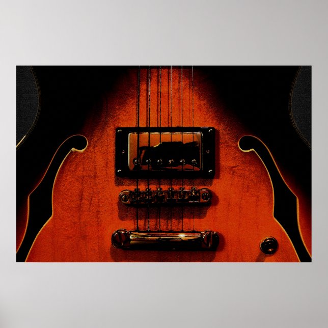 Sweet Soul Blues Guitar 36 x 24 Poster (Front)