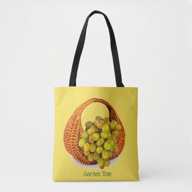 Sweet Sour Grapefruits Basket Trendy Shopping Tote Bag (Front)
