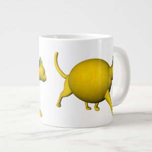 Sweet-Sour Lemon Cat Large Coffee Mug