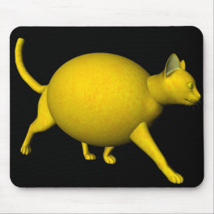 Sweet-Sour Lemon Cat Mouse Pad