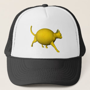 Sweet-Sour Lemon Cat Trucker Hat