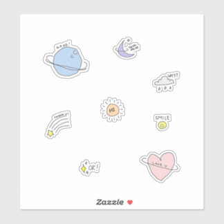 Sweet Space Sticker Set | okpeach