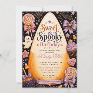 Sweet & Spooky Birthday Party Invitation
