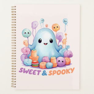 Sweet & Spooky – Cute Pastel Blue Ghoul Planner