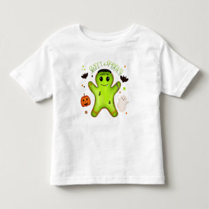 Sweet & Spooky Halloween Frankenstein Toddler  T-Shirt