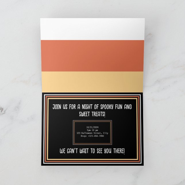 Sweet & Spooky Invitation (Inside)