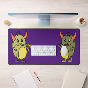 Sweet spooky Monster Desk Mat