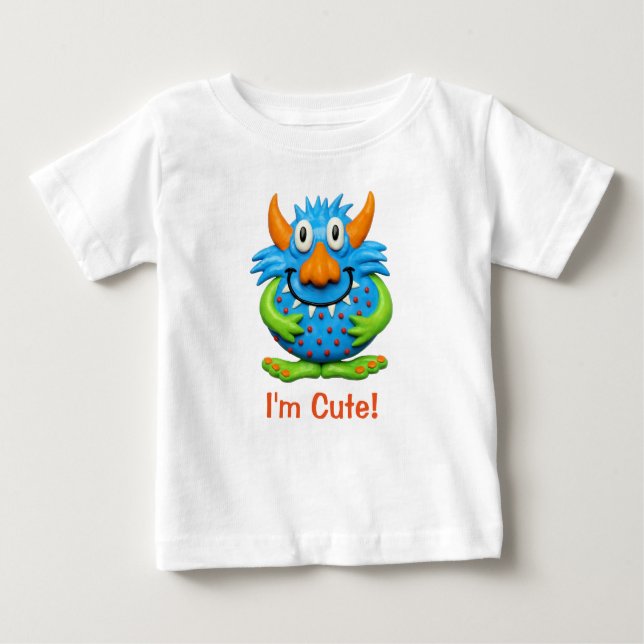 Sweet Spotted Monster Cute Baby Halloween Baby T-Shirt (Front)