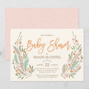 Sweet Sprigs Gender Neutral Baby Shower Invitation
