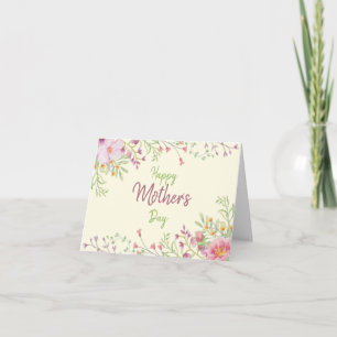 Sweet spring floral Mother's Day Card