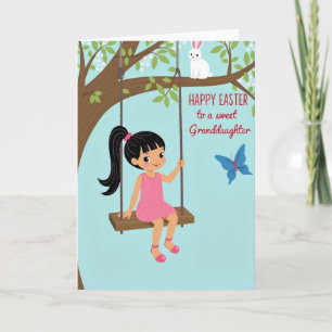 Sweet Spring Granddaughter Easter Card
