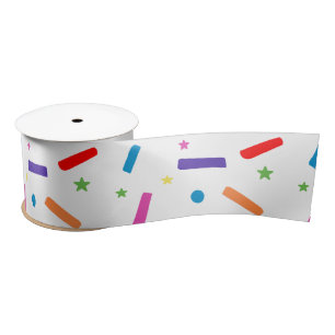 Sweet Sprinkle Birthday Party Theme Satin Ribbon