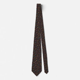 Sweet Sprinkles Neck Tie (Chocolate Brown)