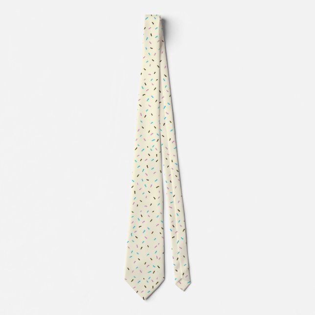 Sweet Sprinkles Neck Tie (Vanilla Cream) (Front)