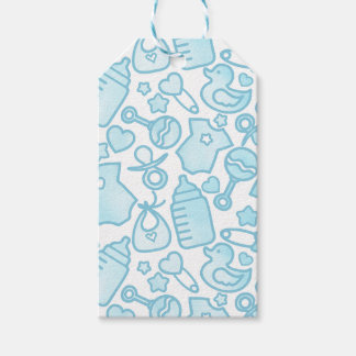 Sweet Sprinkles Ombre Blue Gift Tags