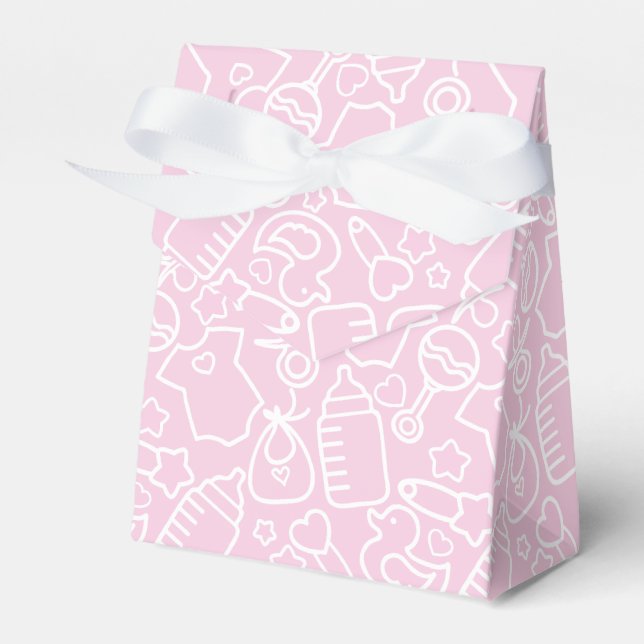 Sweet Sprinkles Pink Favour Box (Front Side)