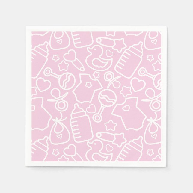 Sweet Sprinkles Pink Napkin (Front)