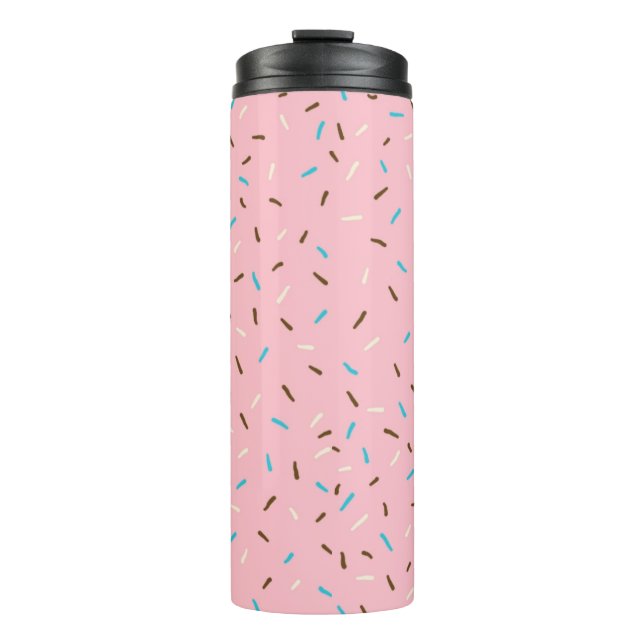 Sweet Sprinkles Thermal Tumbler (Strawberry Pink) (Front)