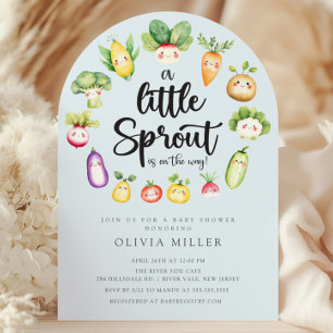 Sweet Sprout Baby Shower Invitation