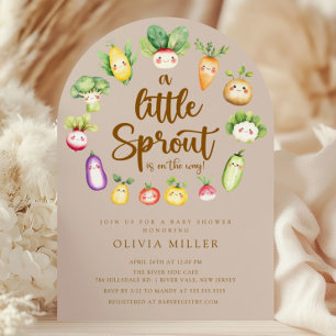 Sweet Sprout Baby Shower Invitation