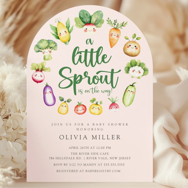  Sweet Sprout Baby Shower Invitation (Creator Uploaded)
