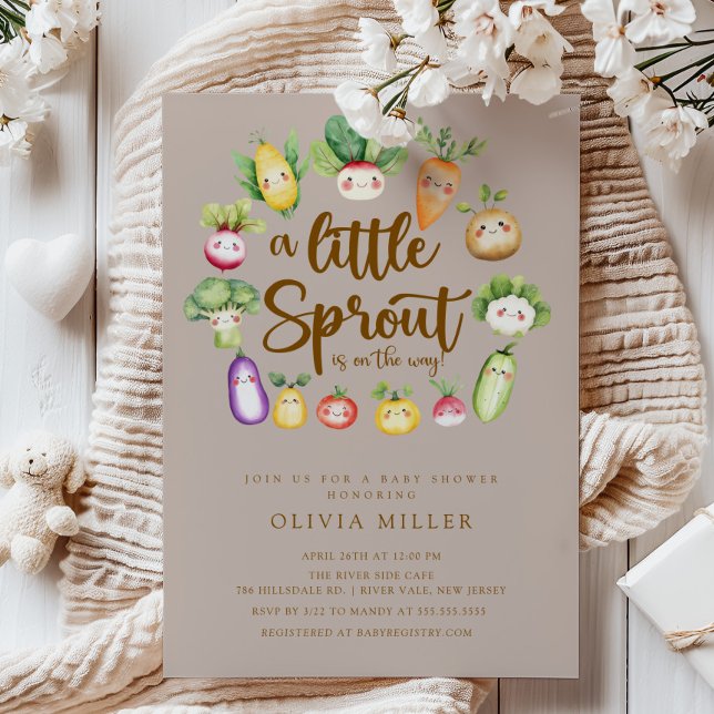  Sweet Sprout Baby Shower Invitation (Creator Uploaded)