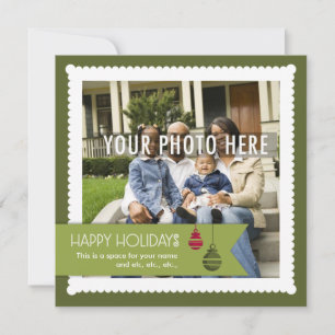 Sweet & Square : Custom Photo Holiday Card 2