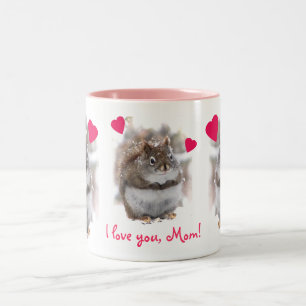 Sweet Squirrel Mothers Day Two-Tone Coffee Mug