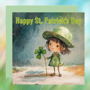 Sweet St. Patrick's Day Holiday Card