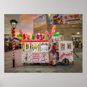 Sweet Stalls, Las Grutas, Rio Negro, Argentina Poster