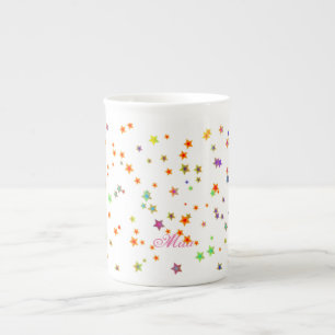 Sweet stars bone china mug