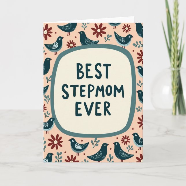 Sweet Step Mothers Day Bird Card (Front)