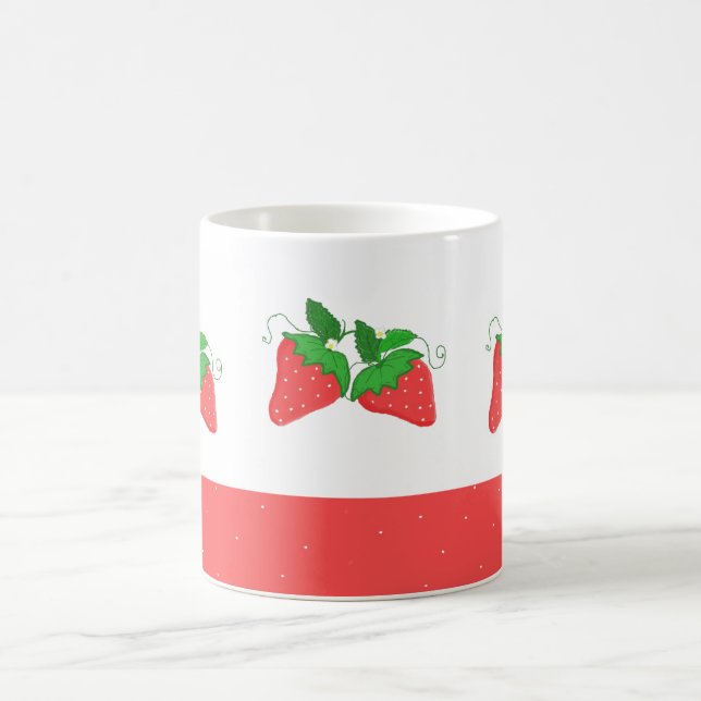 Sweet Strawberries Coffee Mug (Center)