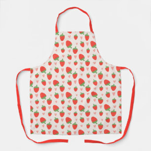 Sweet Strawberries & Hearts Apron
