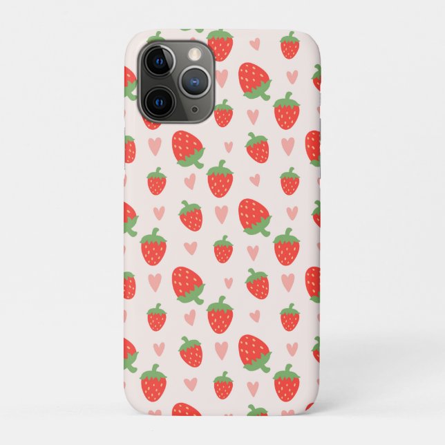 Sweet Strawberries & Hearts  Case-Mate iPhone Case (Back)