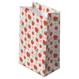 Sweet Strawberries & Hearts Gift Bag
