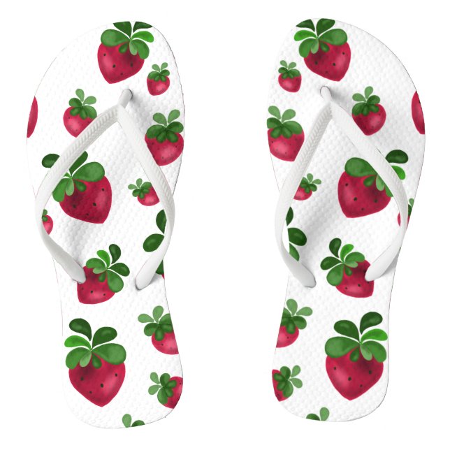 Sweet Strawberries Thongs (Footbed)