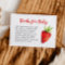 Sweet Strawberry Baby Shower Book Request