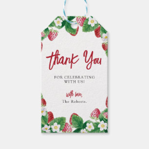 Sweet Strawberry Baby Shower  Gift Tags