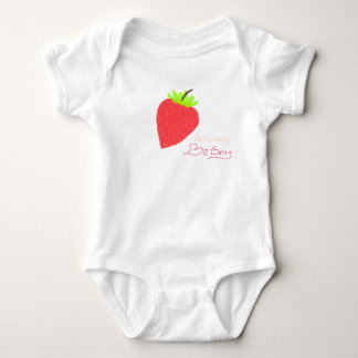 Sweet Strawberry Berry Pattern Cute Fruit Design Baby Bodysuit