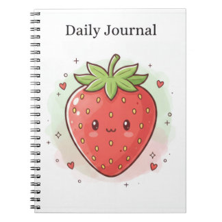 Sweet Strawberry Daily Journal