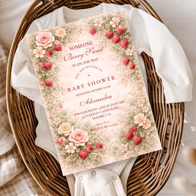 Sweet Strawberry Garden Invitation (Creator Uploaded)